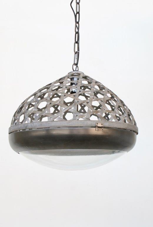 Electric Basket Weave Hanging Light